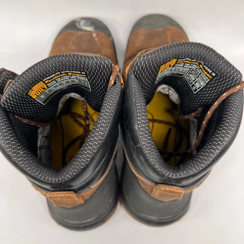 KEEN Utility Mt Vernon Waterproof Dry Work Boots Mens 10 Brown Leather 1014600